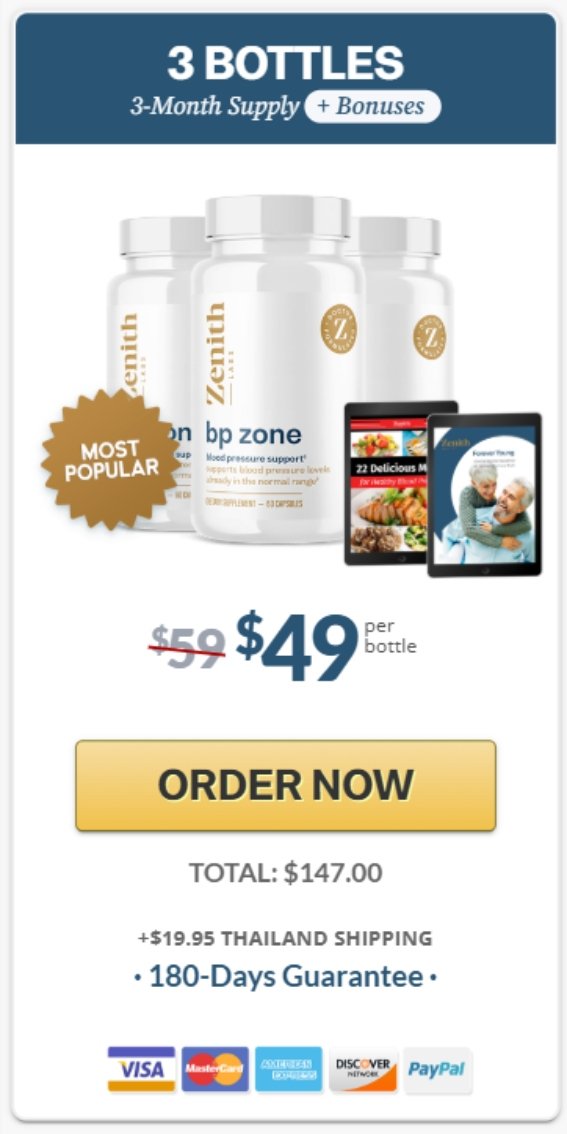 BP Zone Buy 3  bottles